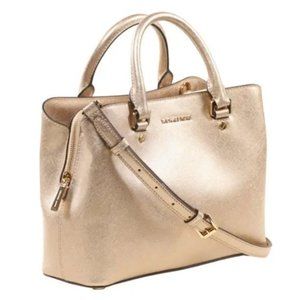 ❌ SOLD - Michael Kors Savannah Medium Satchel Bag Pale Gold